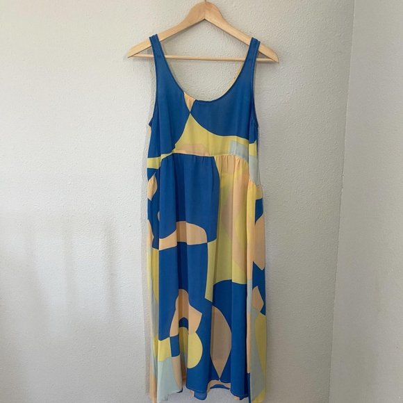 Ilana Kohn Silk Jigsaw Dress - Picture 1 of 4
